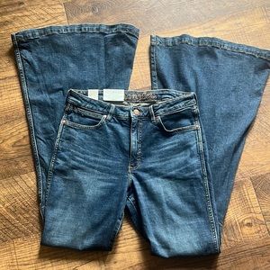 Wrangler retro high rise flare jeans